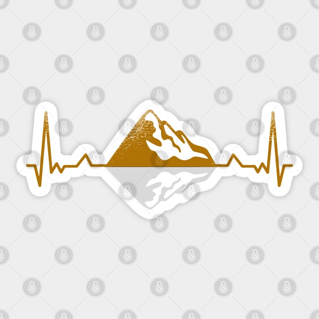 Mountain Climbing Adventure Design Sticker by LR_Collections